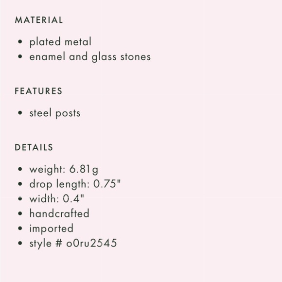 🌟KATE SPADE MA CHERIE ANTOINE STUDS BNWT - Picture 7 of 10